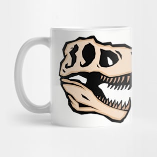 T-Rex skull exhibits fearsome yet intriguing structure Mug